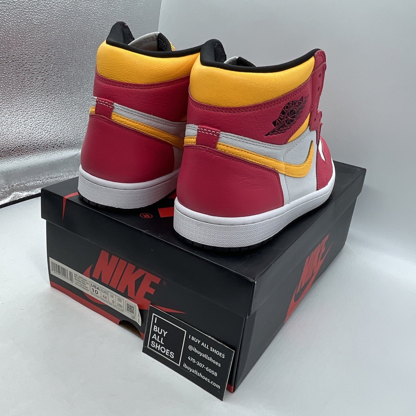Size 10 - Air Jordan 1 Retro High OG Light Fusion Red 2021 (555088-603)