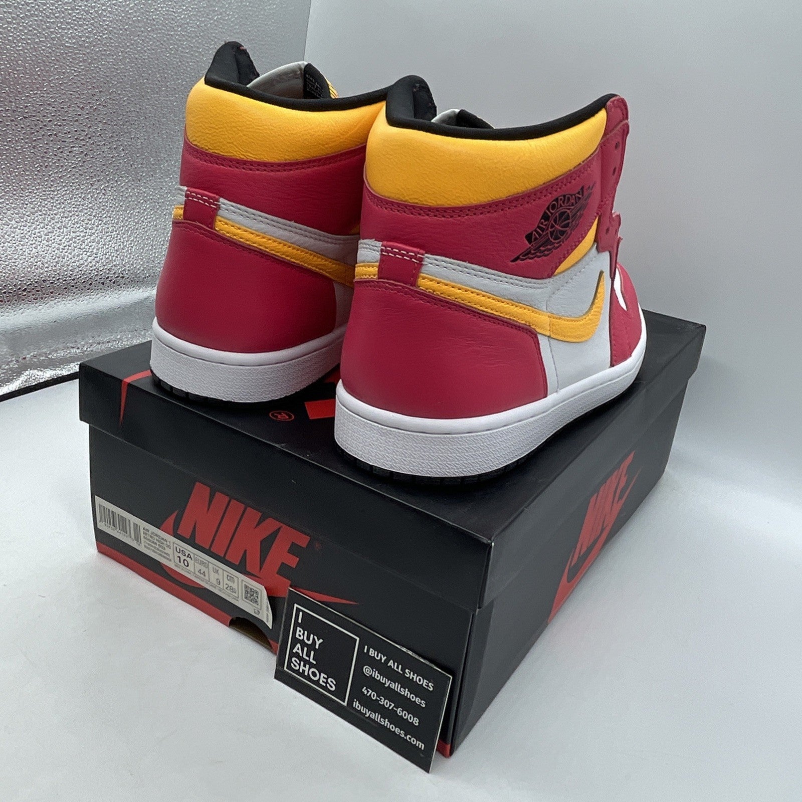 Size 10 - Air Jordan 1 Retro High OG Light Fusion Red 2021 (555088-603)