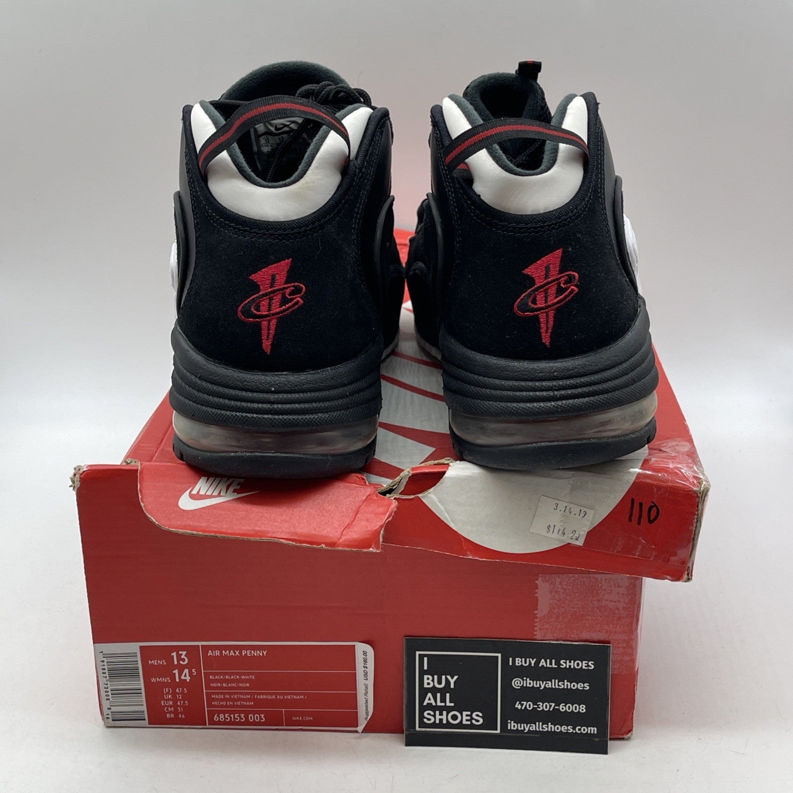 Size 13 - Nike Air Max Penny 1996 Olympics (685153-003)