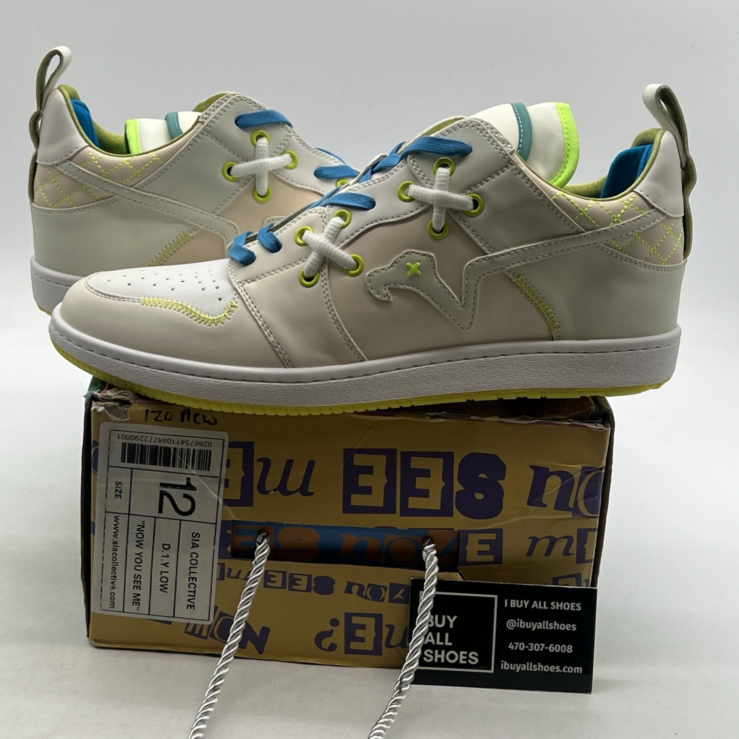 Size 12 - SIA Collective “Now You See Me” D.1.Y. Low Shoes Beige
