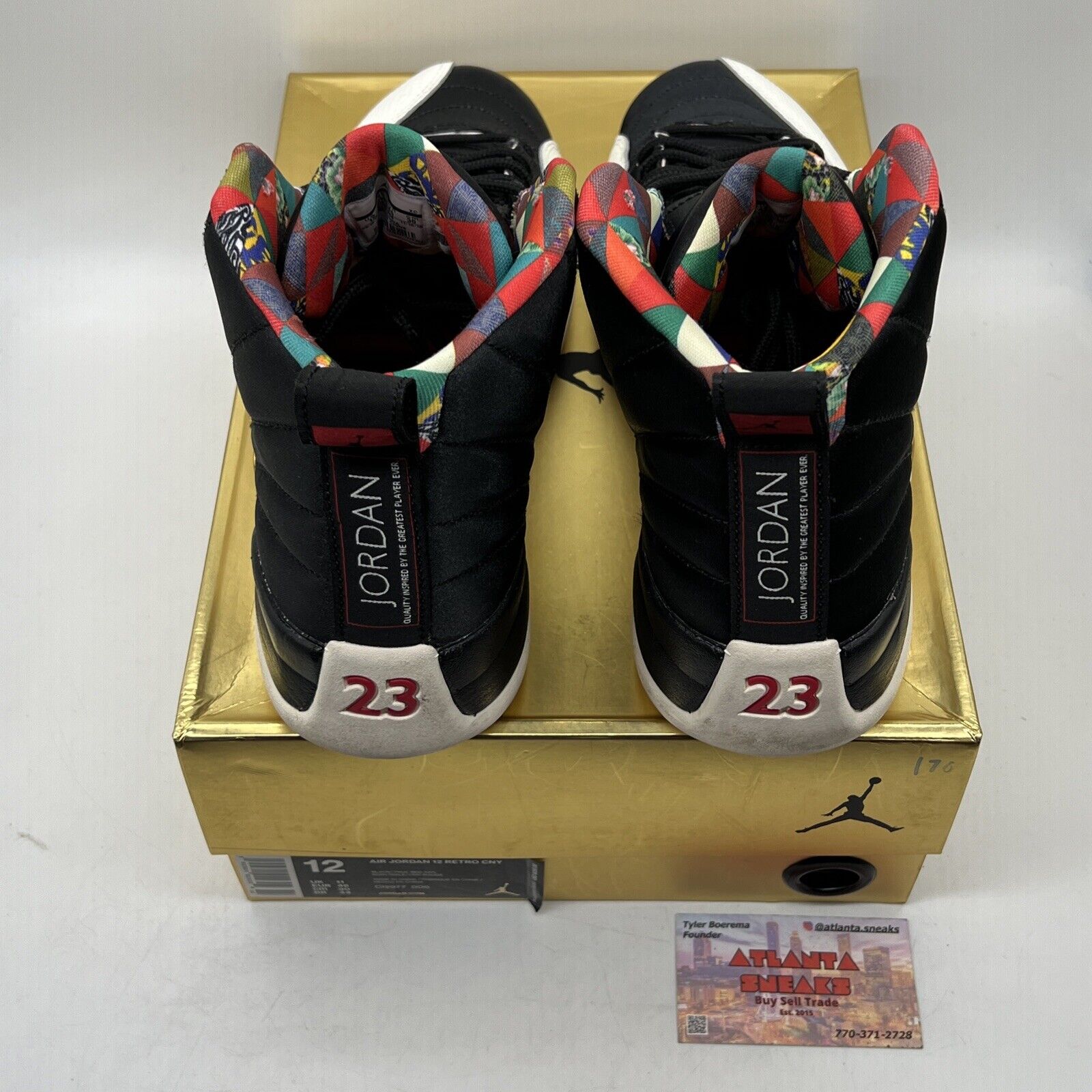 Size 12 - Air Jordan 12 Retro 2019 Chinese New Year Black White Red Green