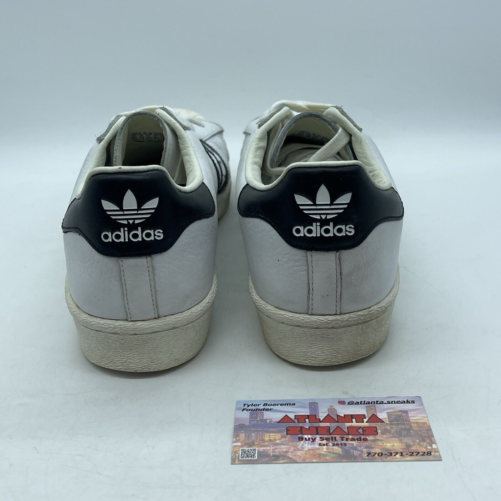 Size 12.5 - adidas Superstar Boost White Black (BB0-188)