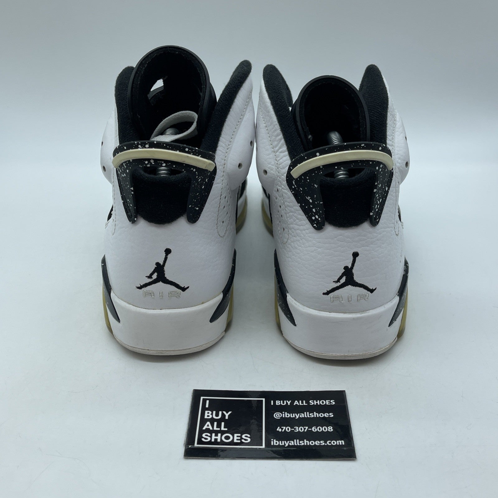 Size 9 - Air Jordan 6 Retro Oreo Black White Suede Leather (384664-101)