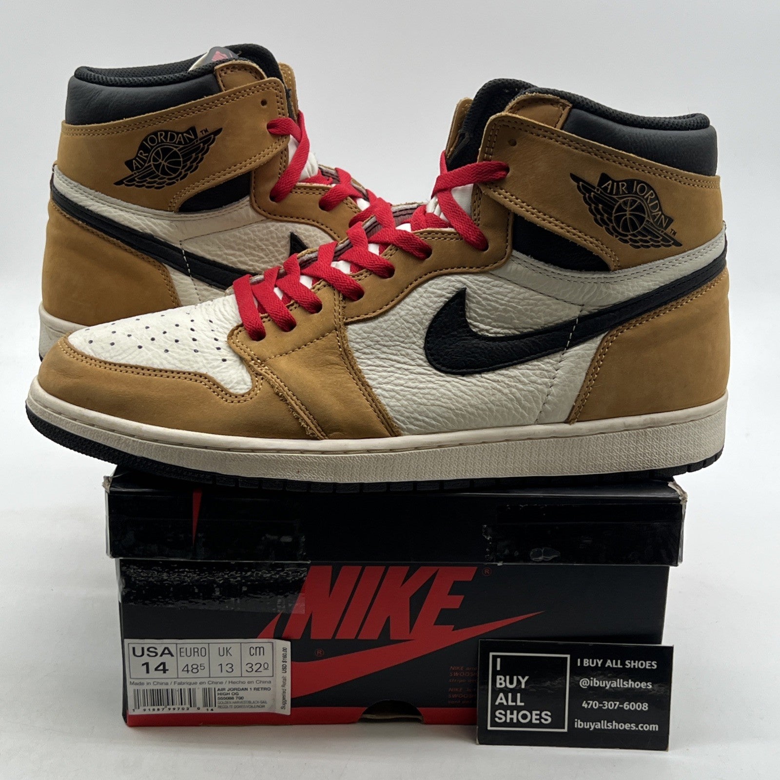 Size 14 - Air Jordan 1 Retro High OG Rookie of the Year 2018 (555088-700)