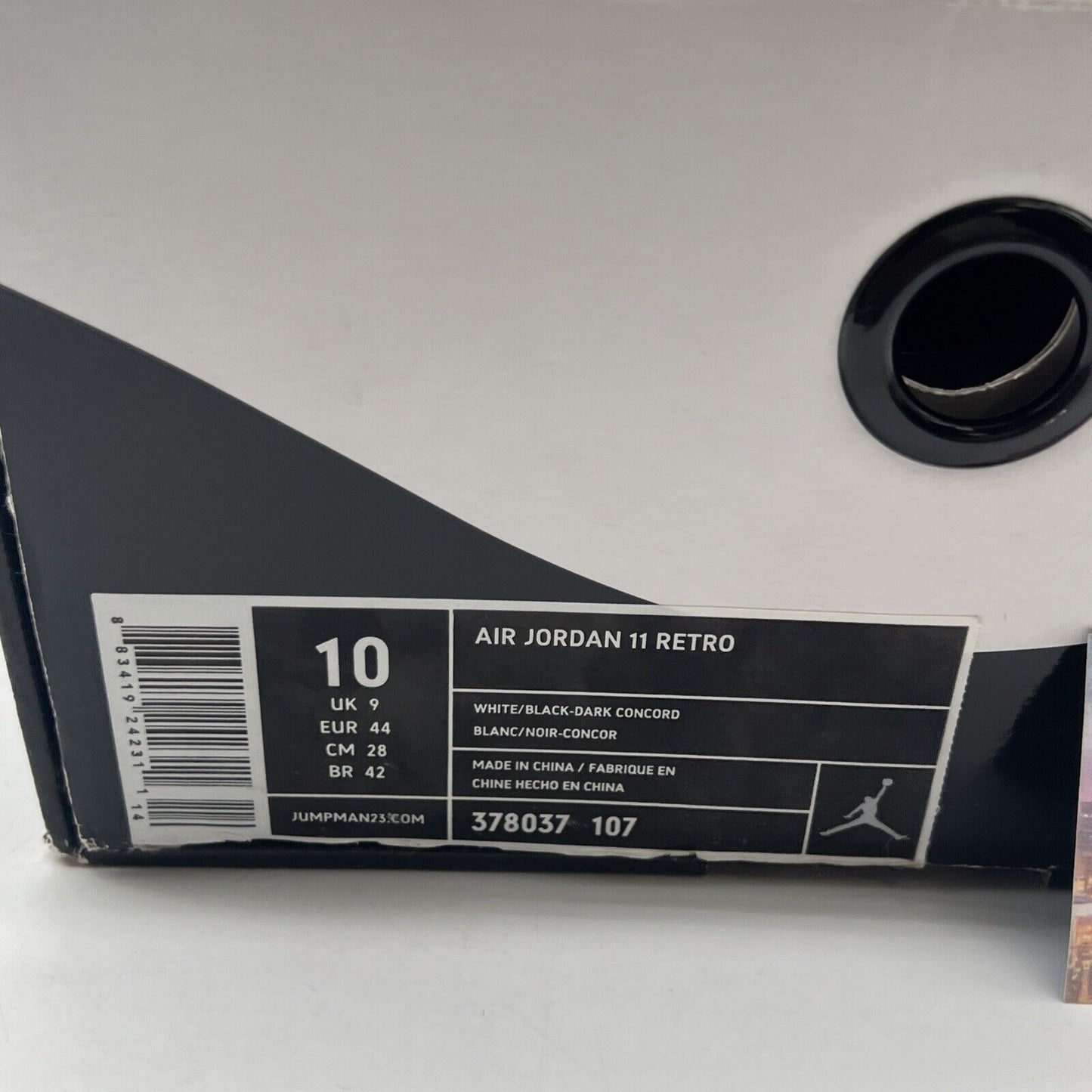 Size 10 - Air Jordan 11 Retro Concord 2011 (378037-107)