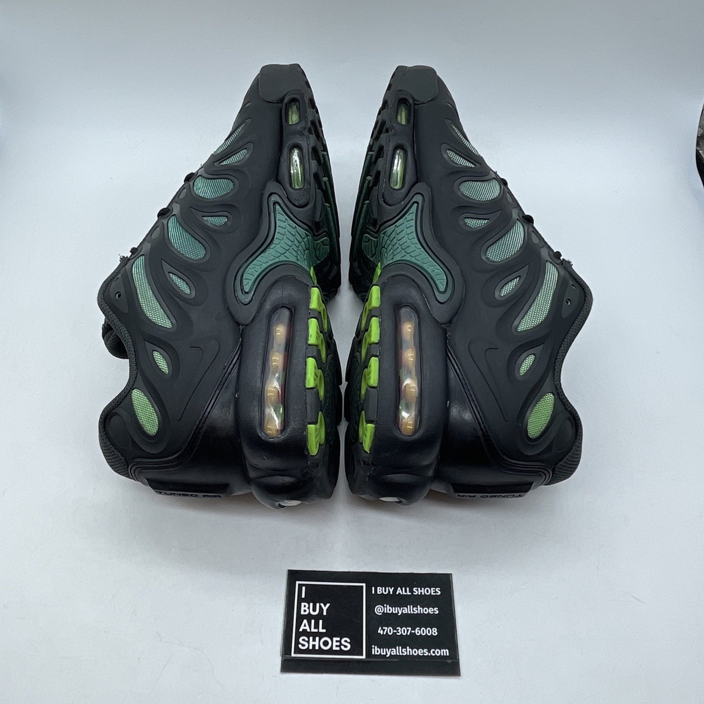 Size 12 - Nike Air Max Plus Drift Black Green Strike Black Leather (FD4290-006)