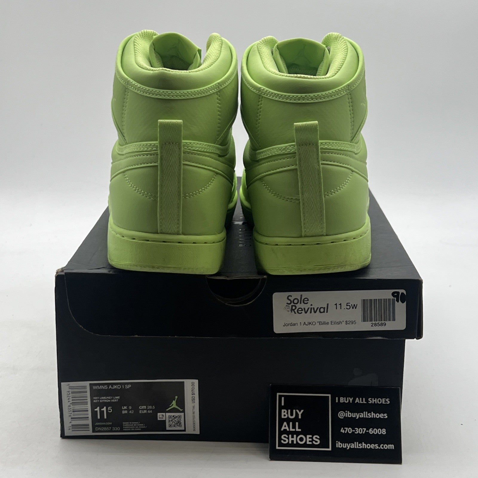 Size 11.5 - Billie Eilish x Air Jordan 1 KO Volt W (DN2857-330)