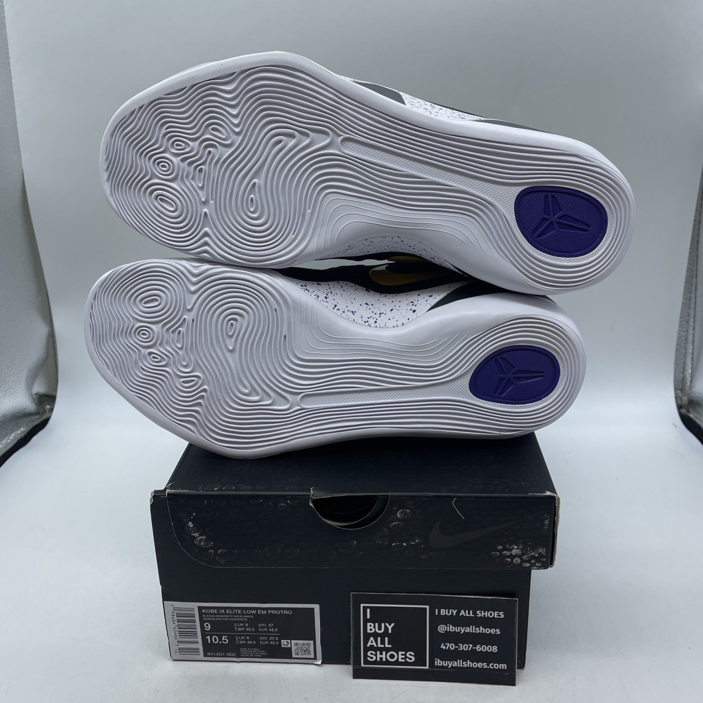 Size 9 - Nike Kobe 9 EM Protro TB Lakers Away (IH1401-002)