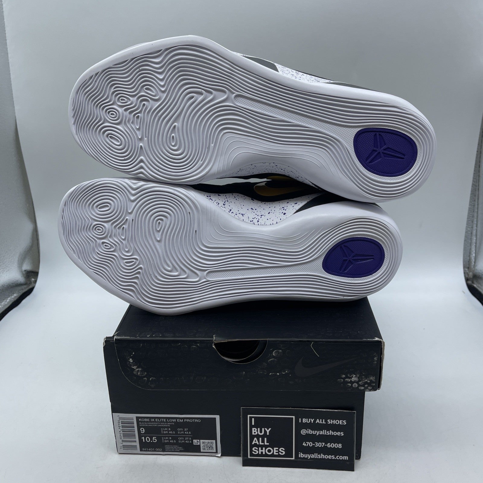 Size 9 - Nike Kobe 9 EM Protro TB Lakers Away (IH1401-002)