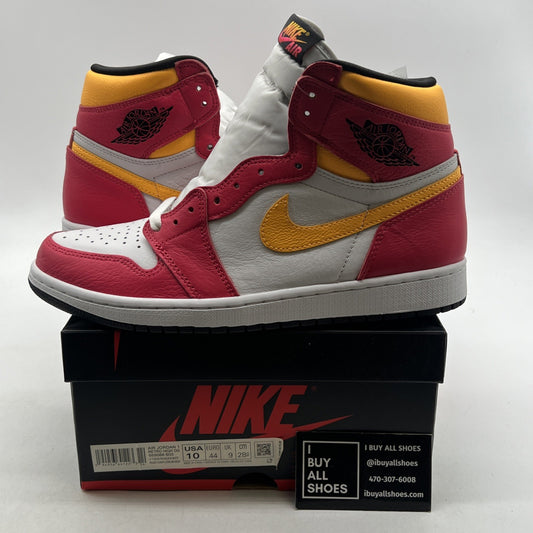 Size 10 - Air Jordan 1 Retro High OG Light Fusion Red 2021 (555088-603)