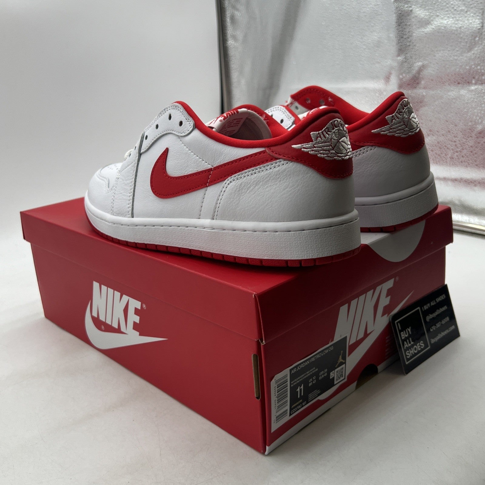 Size 11 - Air Jordan 1 Retro OG Low University Red (CZ0709-161)