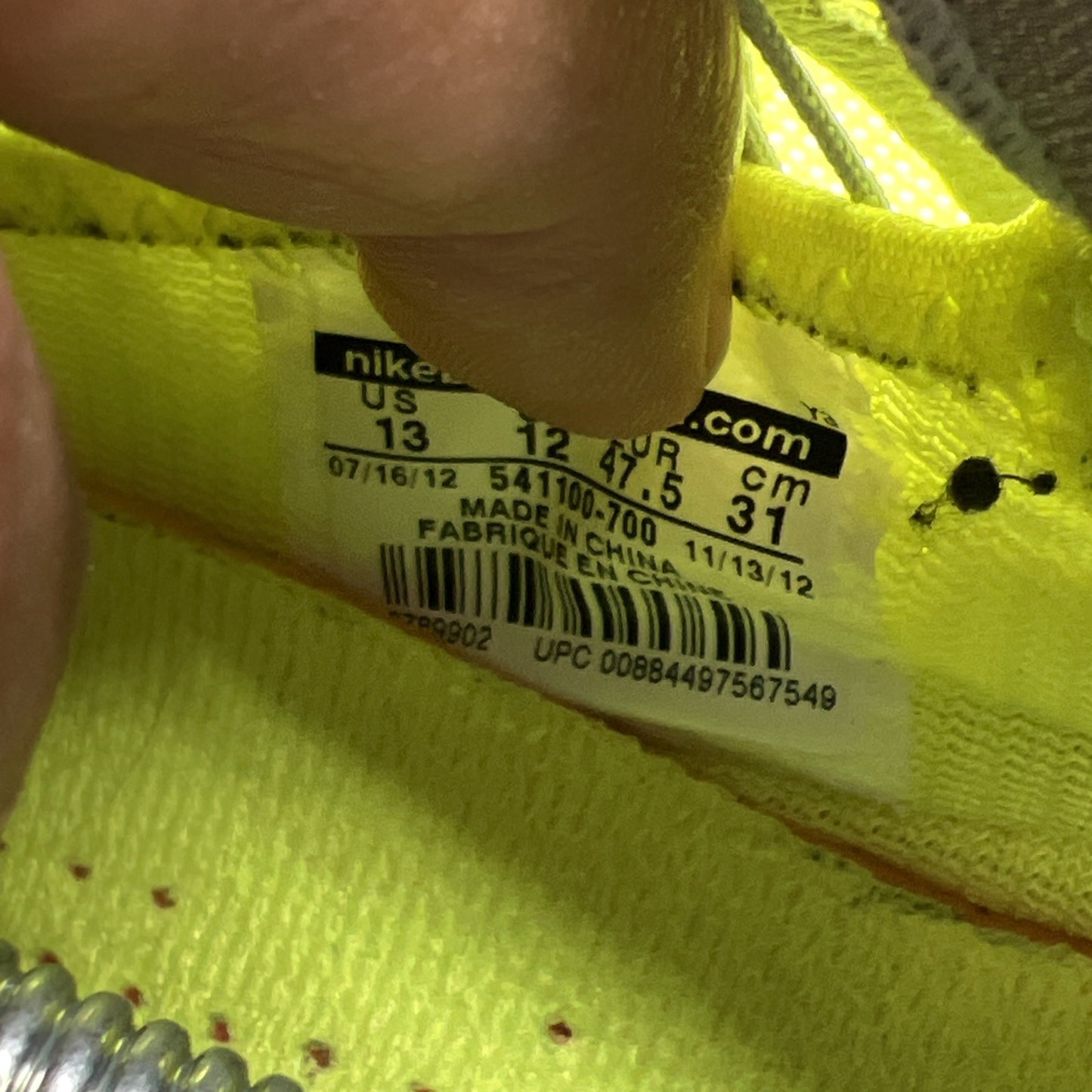Size 13 - Nike LeBron 10 Volt - (541100-700)