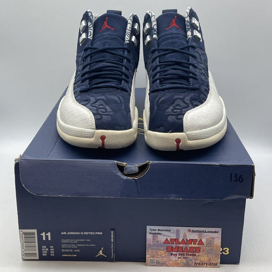 Size 11 - Air Jordan 12 Retro International Flight Blue White Suede (BV8016-445)