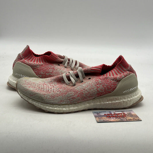 Size 9.5 - adidas UltraBoost Uncaged Raw White Shock Red W (B75863)