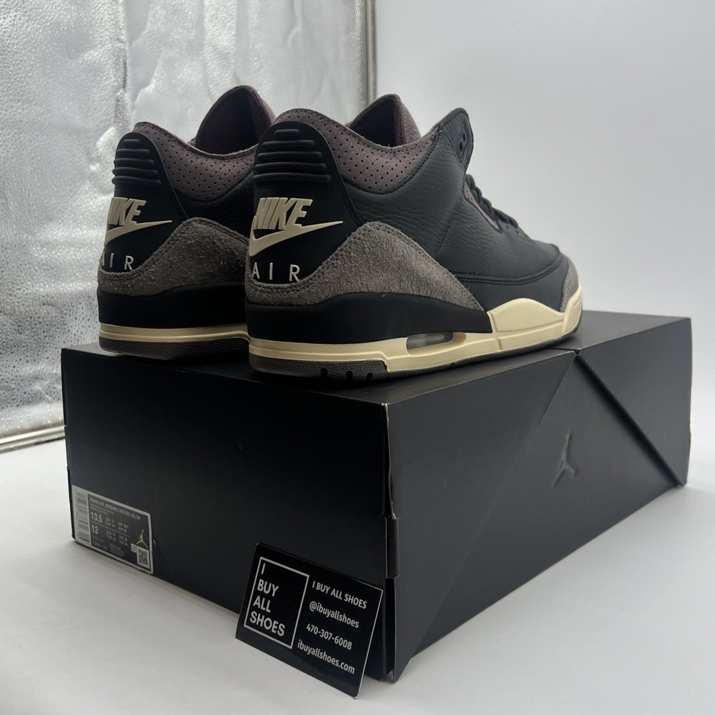 Size 13.5 - A Ma Maniére x Air Jordan 3 Retro While You Were Sleeping W