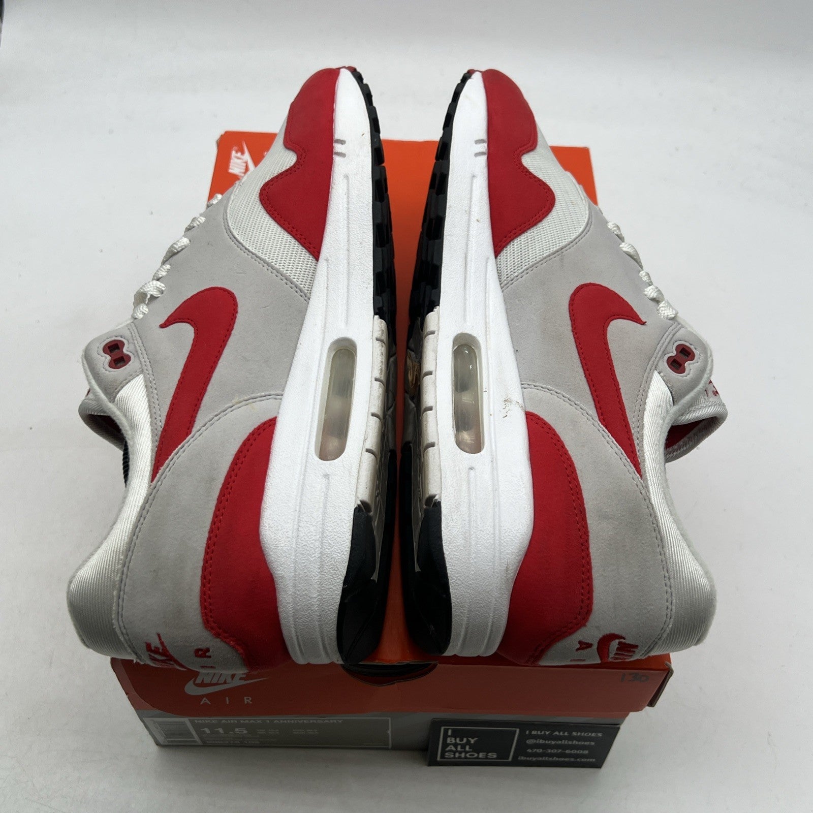Size 11.5 - Nike Air Max 1 OG Anniversary 2017 Re-Release Red (908375-103)