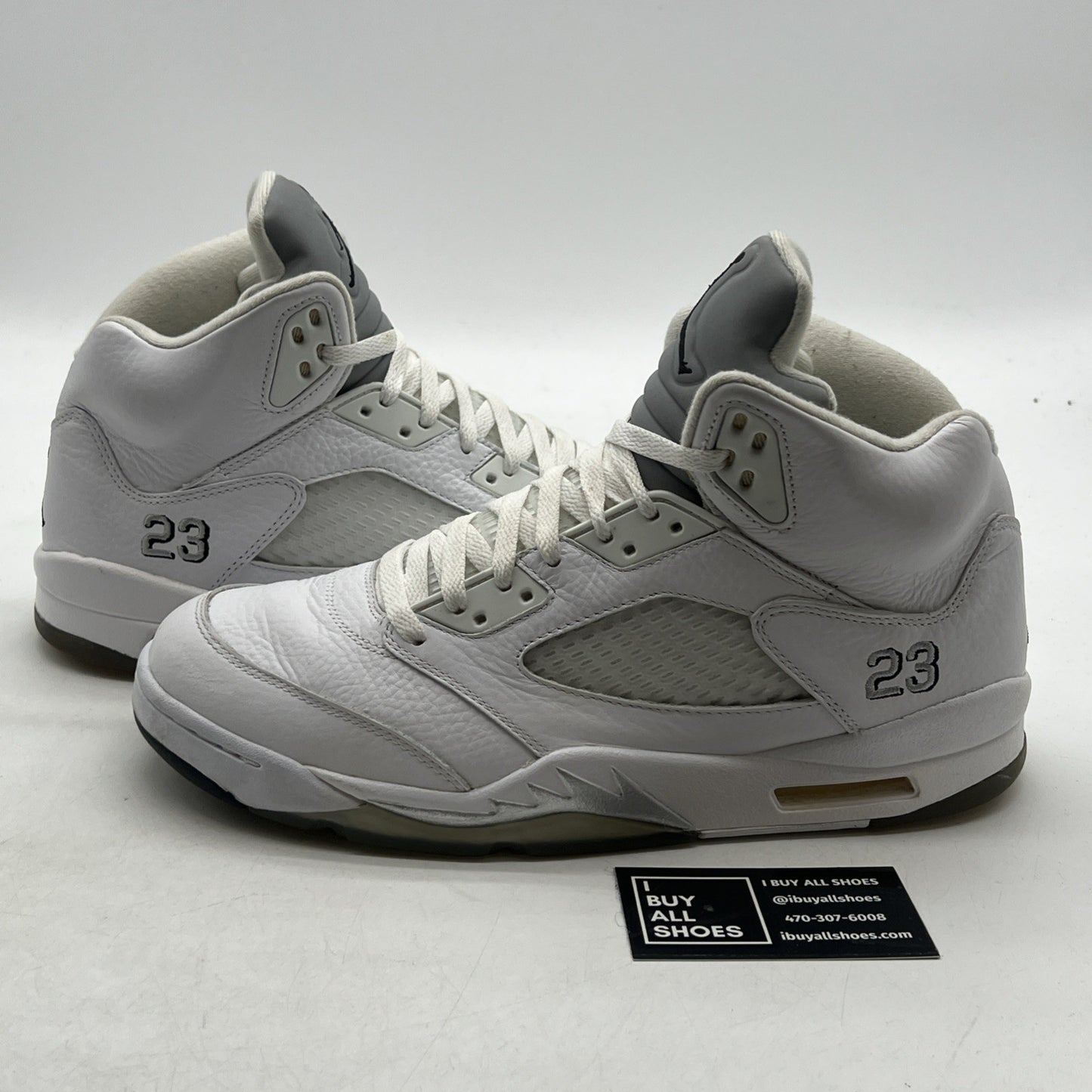 Size 11 - Air Jordan 5 Retro 2015 White Metallic (136027-130)
