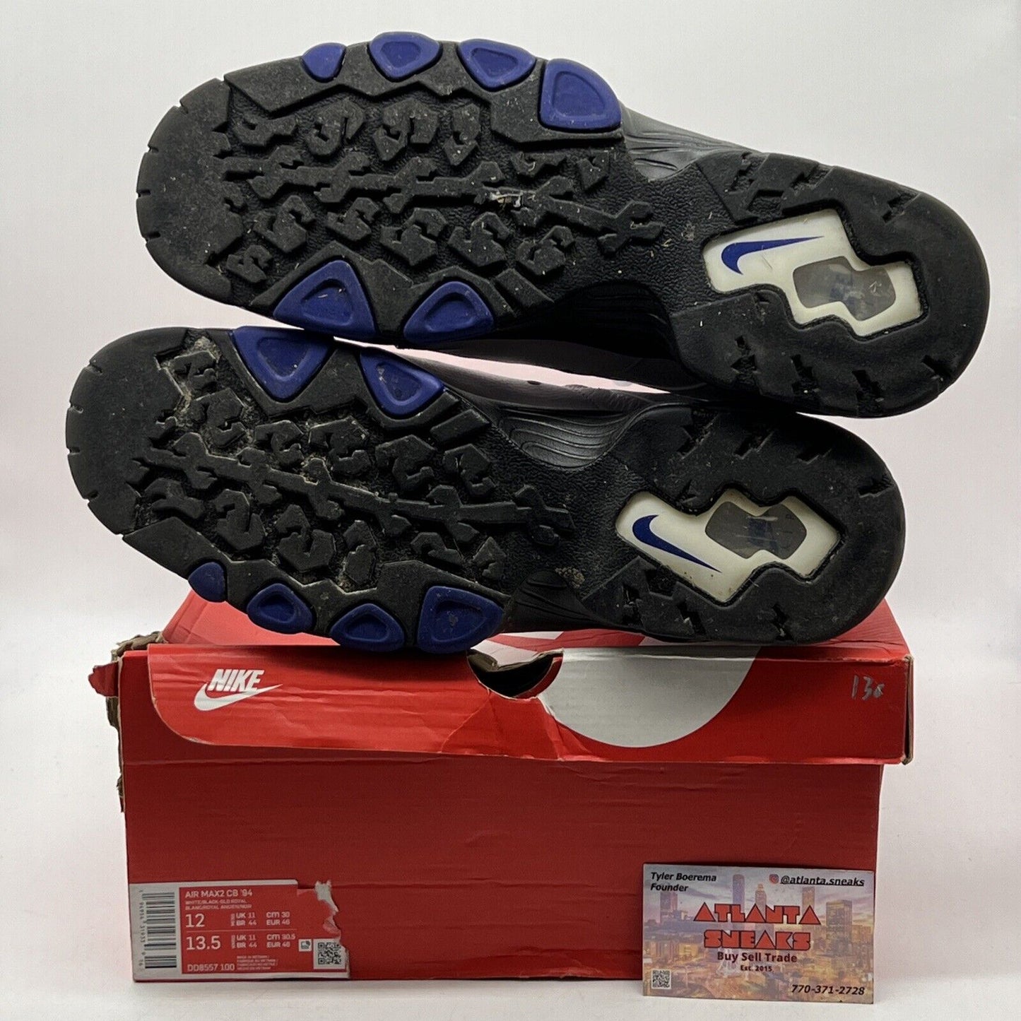 Size 12 - Nike Air Max 2 CB 94 Retro 2021 White Varsity Purple (DD8557-100)