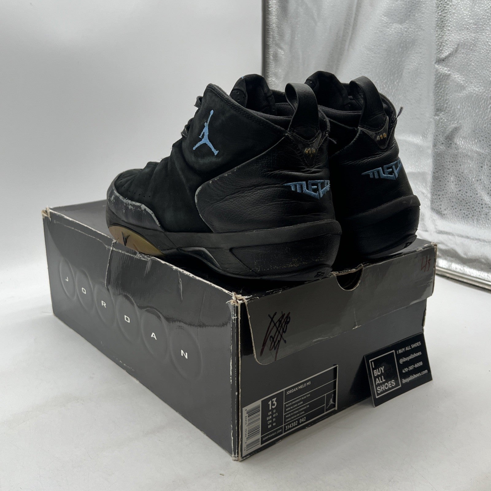 Size 13 - Air Jordan Melo M3 Black University Blue (314302-042)