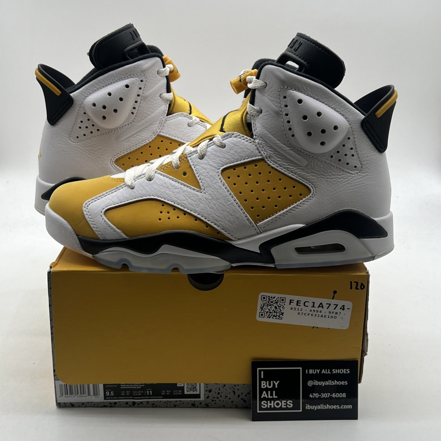 Size 9.5 - Air Jordan 6 Retro Yellow Ochre (CT8529-170)