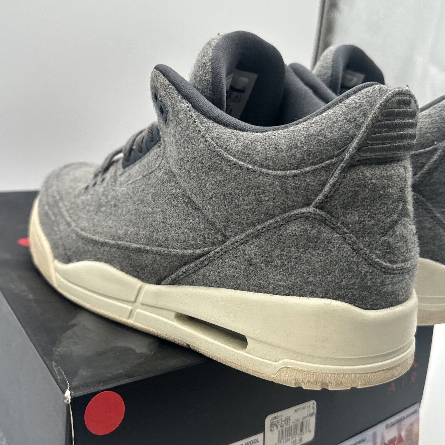 Size 11.5 - Jordan 3 Retro OG Wool 2016 Grey Cream With Stars With Box OG Comfy