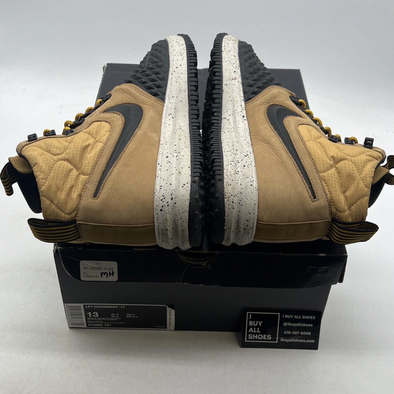 Size 13 - Nike Lunar Force 1 Duckboot Metallic Gold (916682-701)
