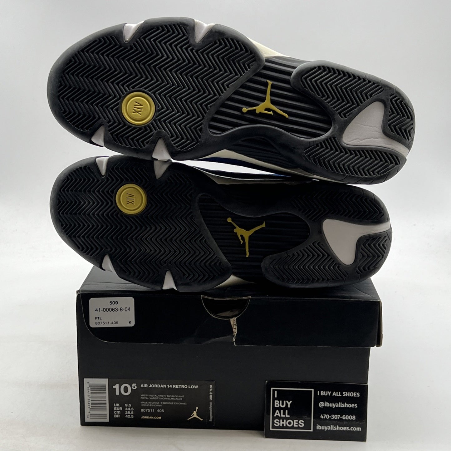 Size 10.5 - Air Jordan 14 Retro 2015 Low Laney (807511-405)