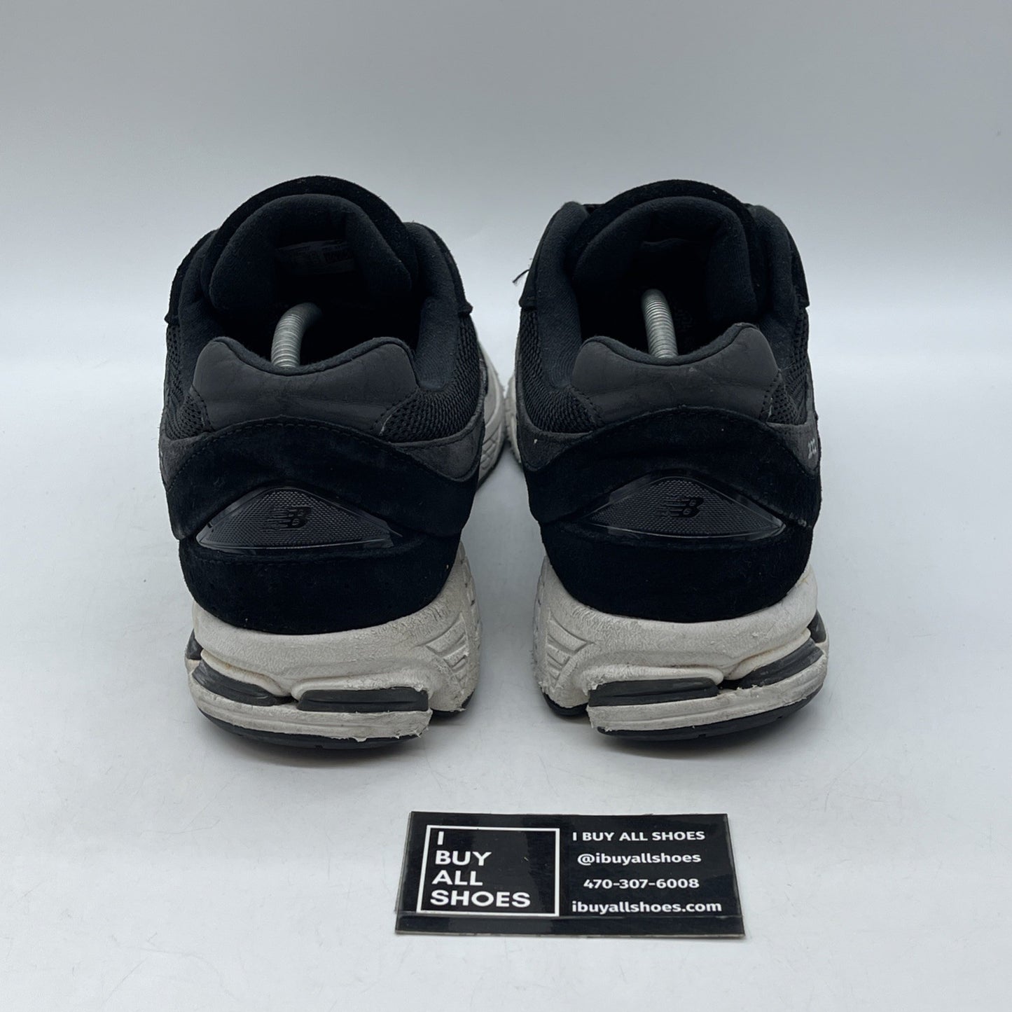 Size 12  - New Balance 2002R Black Gunmetal Suede Leather (M2002RBK)