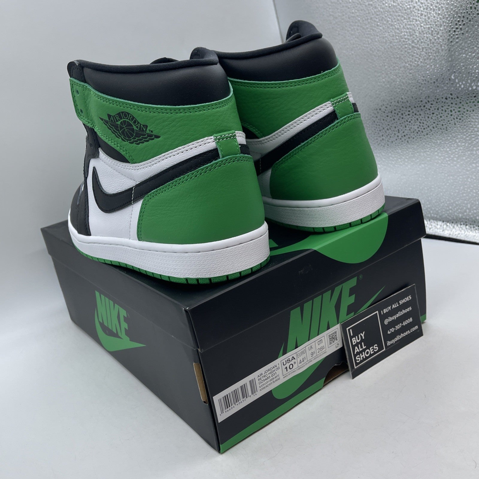 Size 10.5 - Air Jordan 1 Retro OG High Lucky Green (DZ5485-031)