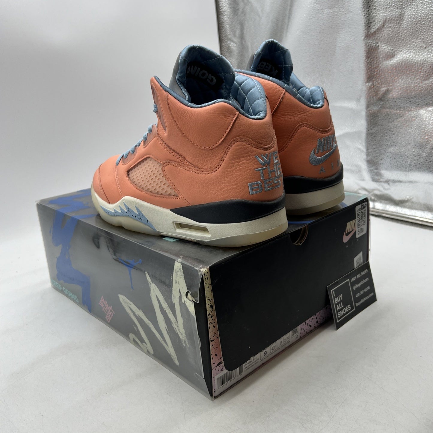 Size 9 - Jordan 5 Retro x DJ Khaled Mid We The Best - Crimson Bliss (DV4982-641)