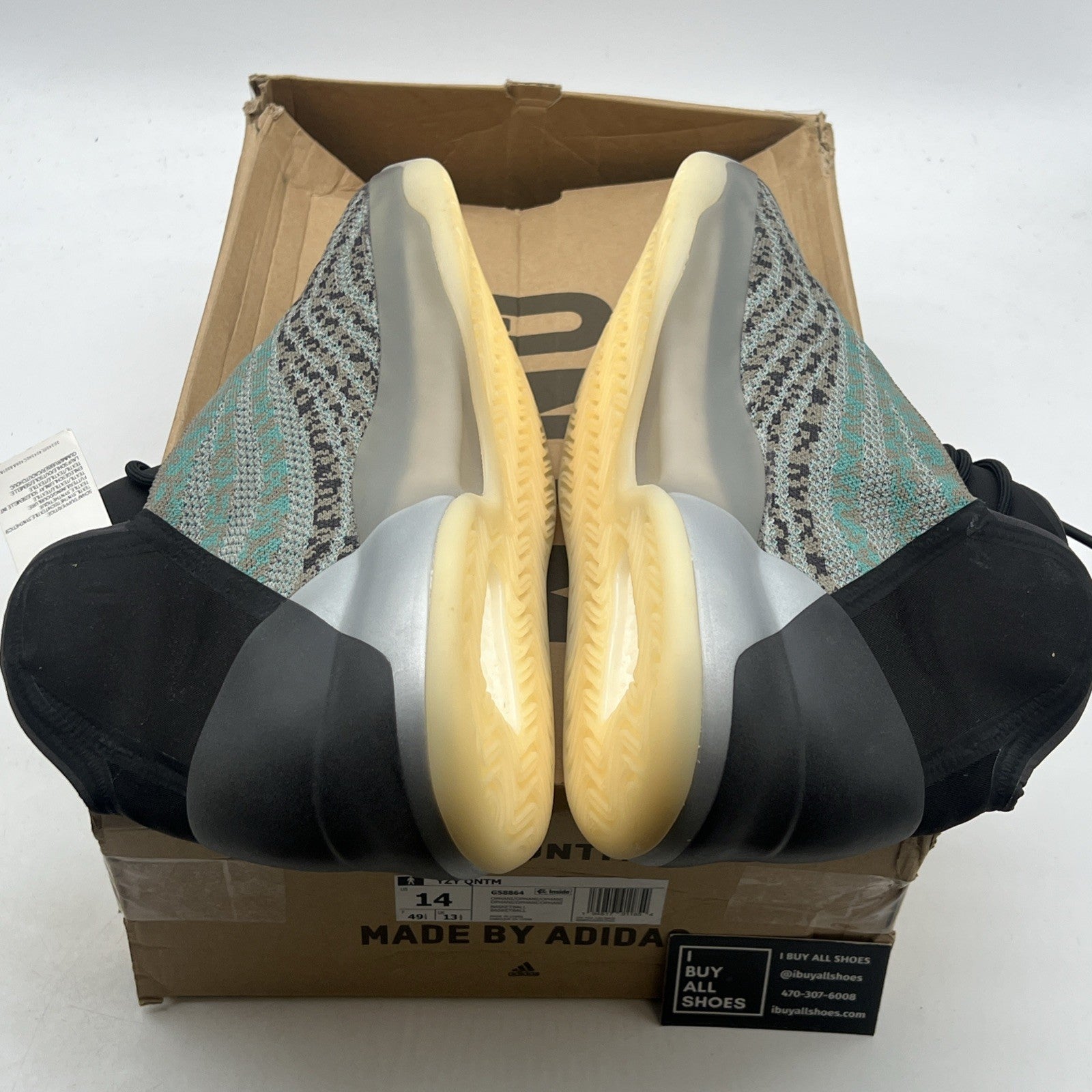 Size 14 - adidas Yeezy Quantum Teal Blue (G58864)