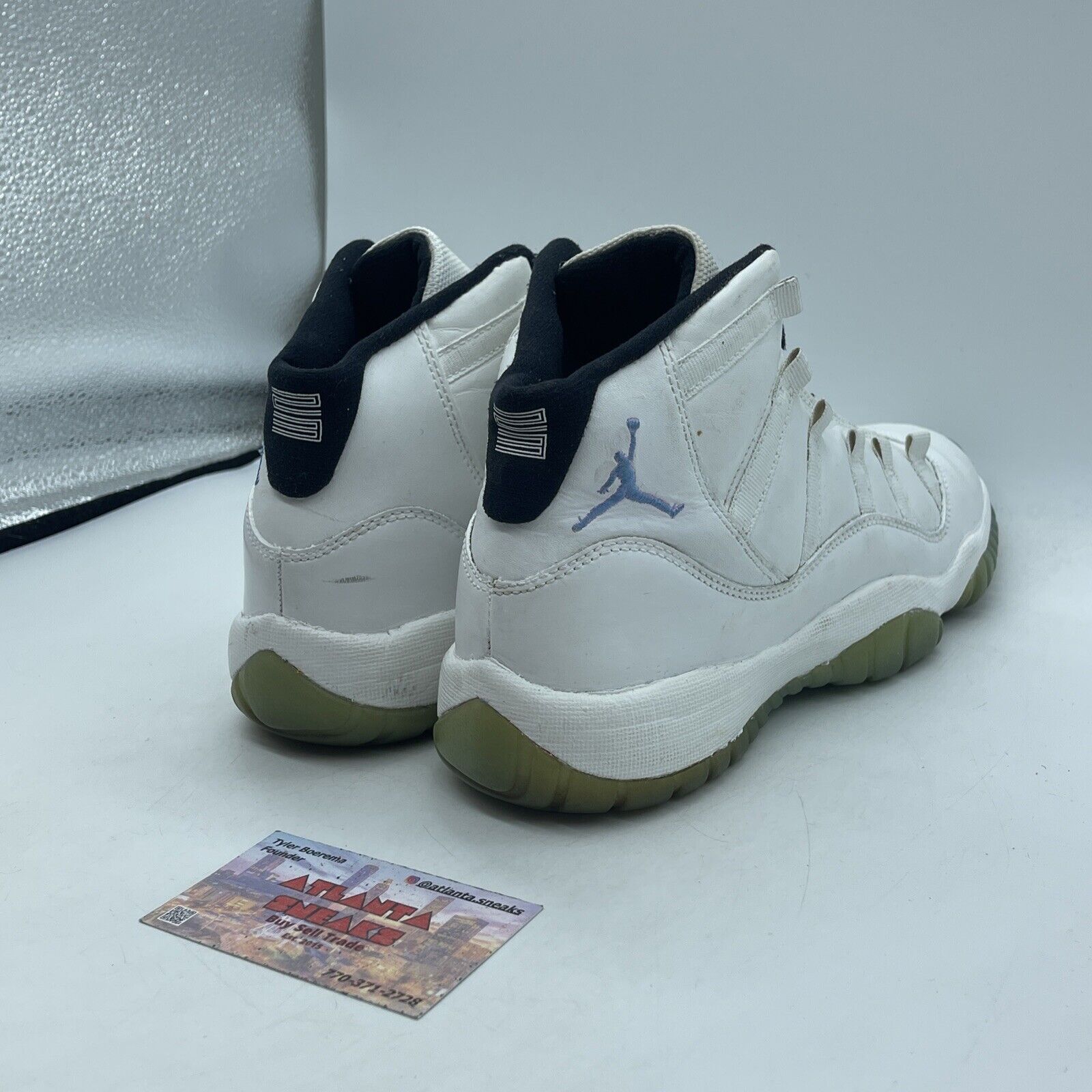 Size 7Y - Nike Air Jordan 11 Retro GS White Legend Blue Black (378038-117)