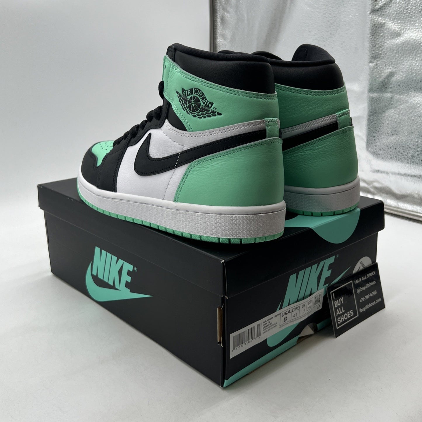 Size 8 - Air Jordan 1 Retro OG High Green Glow (DZ5485-130)