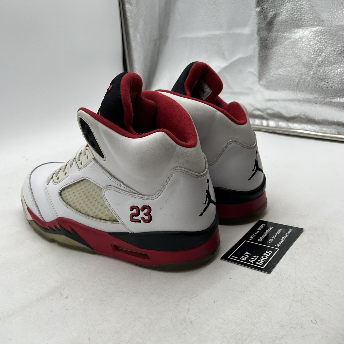 Size 9.5 - Air Jordan 5 Retro 2013 Fire Red (136027-120)