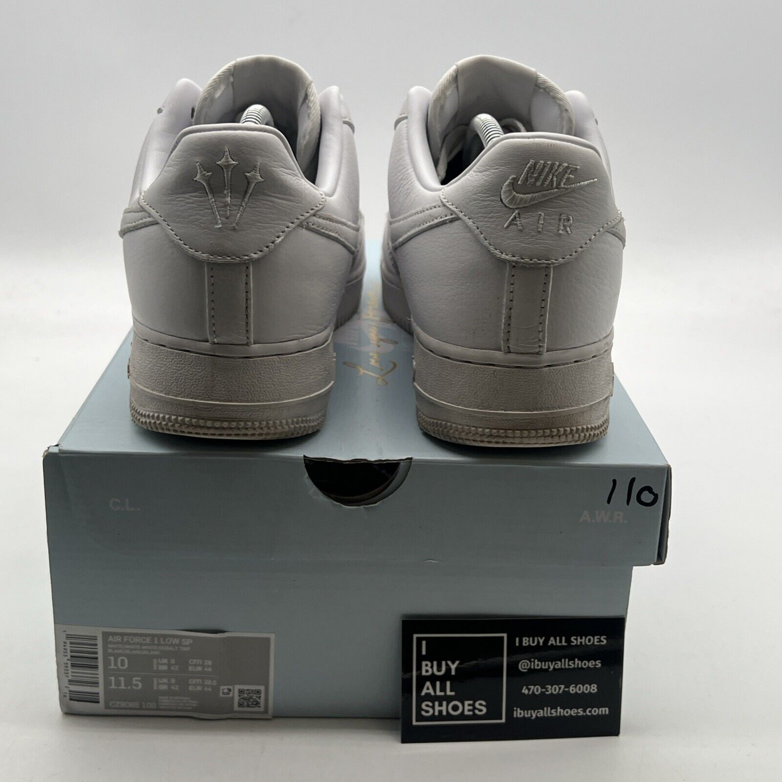 Size 10 - Nike Air Force 1 x NOCTA Low Certified Lover Boy (CZ8065-100)