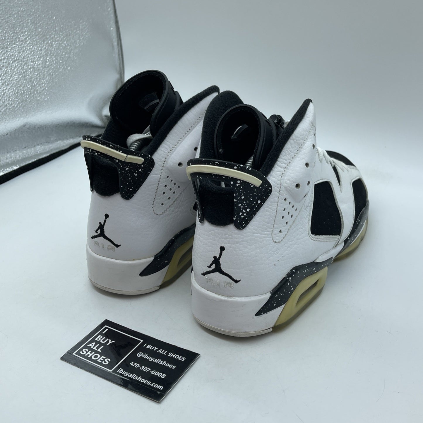 Size 9 - Air Jordan 6 Retro Oreo Black White Suede Leather (384664-101)