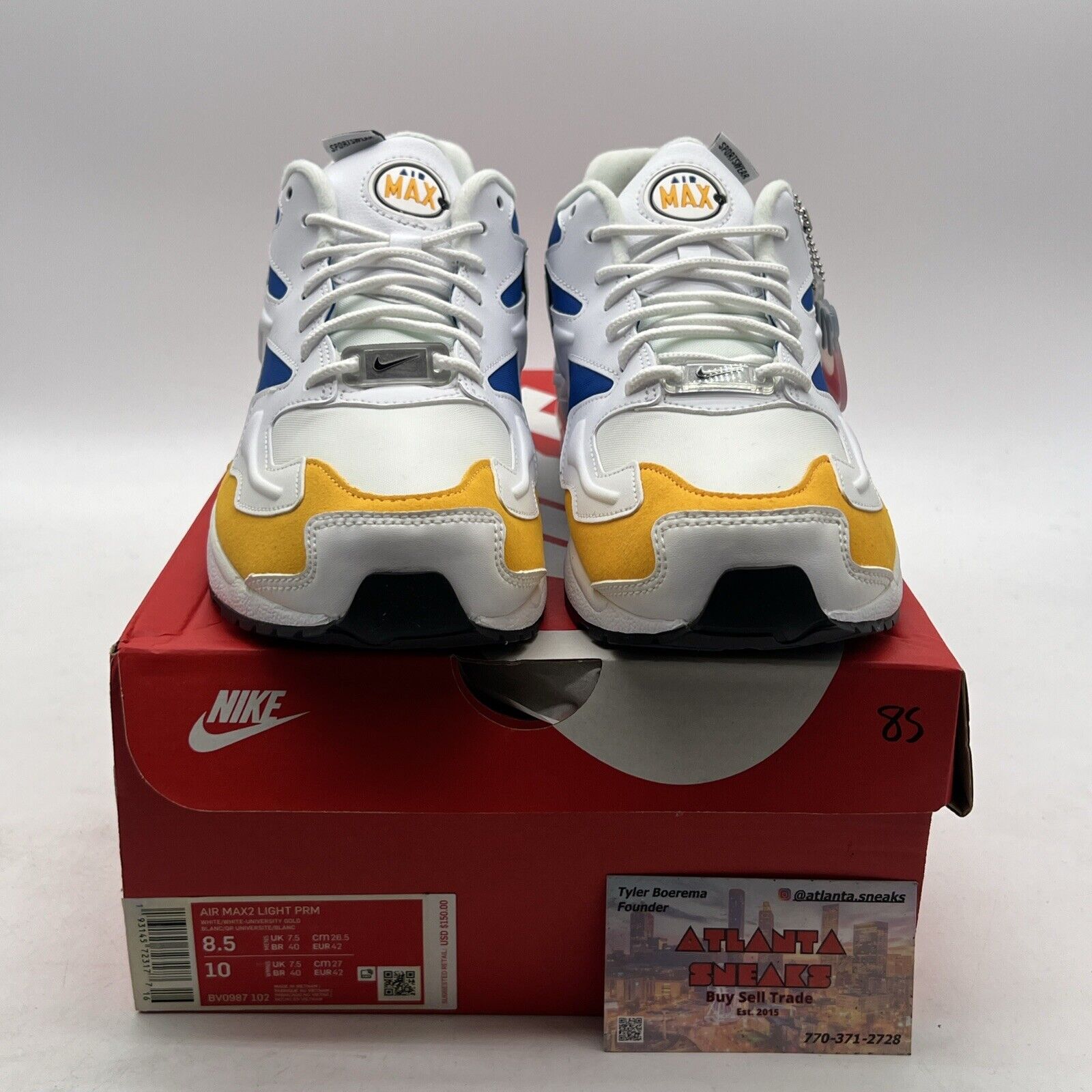 Size 8.5 - Nike Air Max 2 Light Royal Orange (BV0987-102)