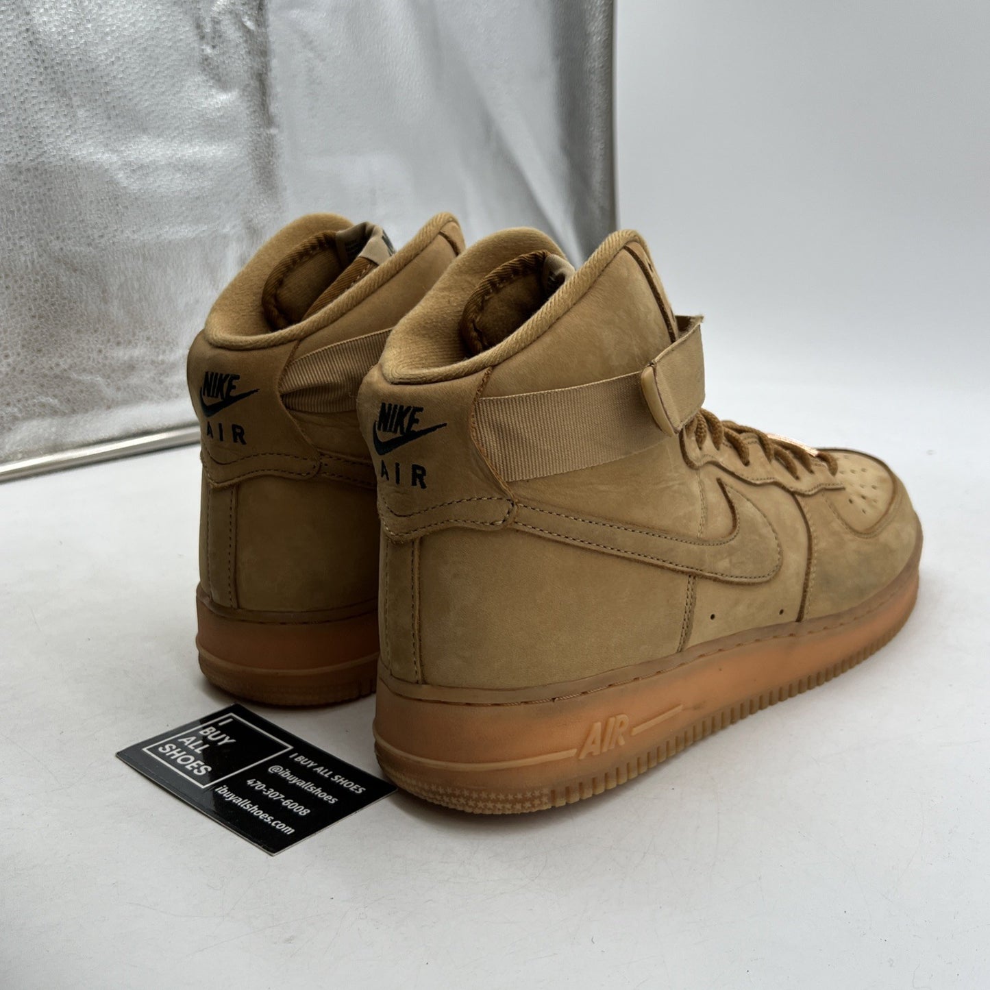 Size 11.5 - Nike Air Force 1 '07 LV8 WB High Flax (882096-200)