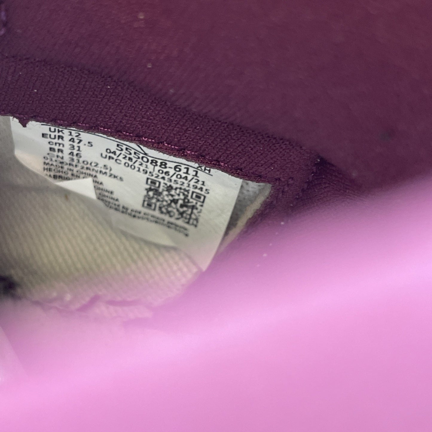 Size 13 - Air Jordan 1 Retro High OG Bordeaux (555088-611)