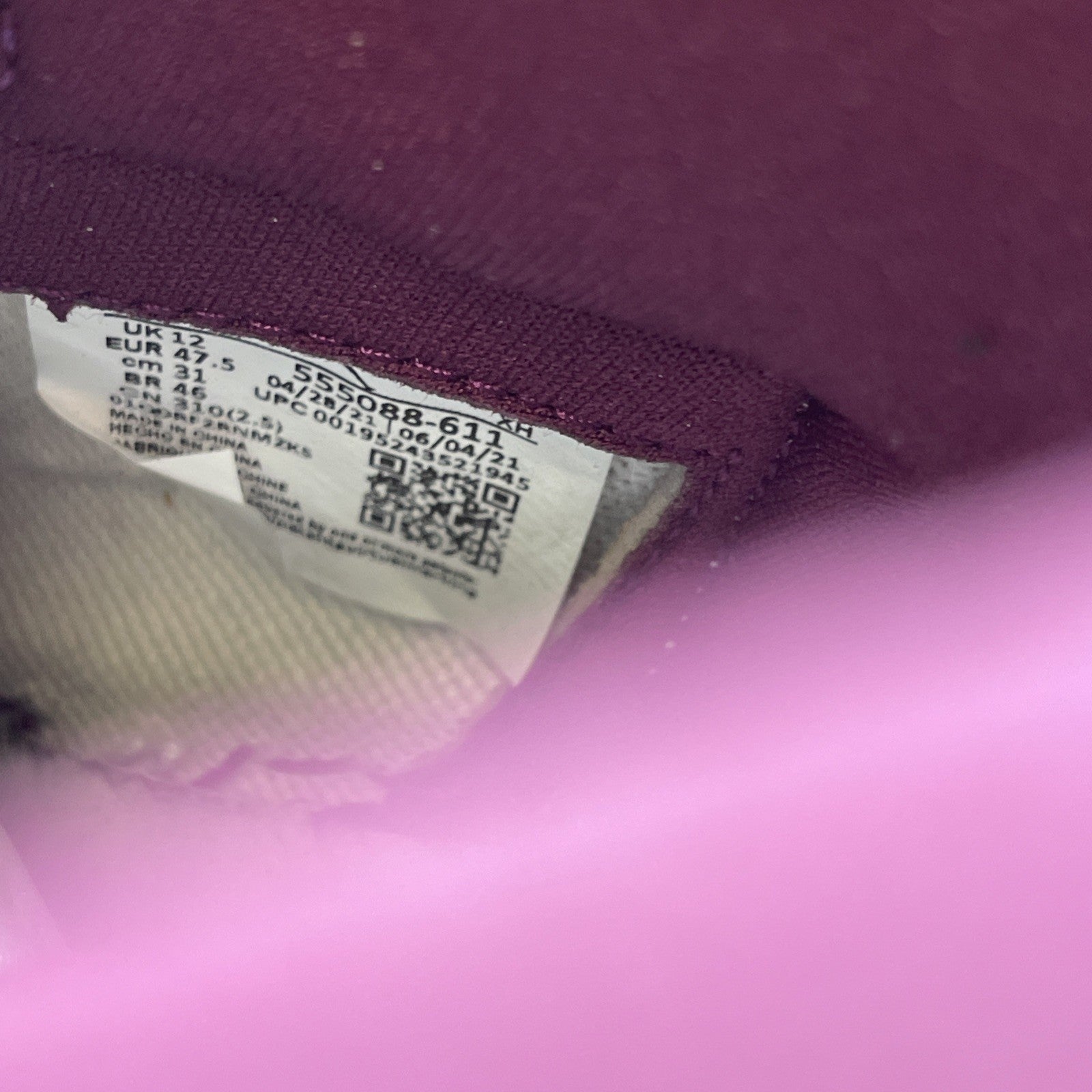 Size 13 - Air Jordan 1 Retro High OG Bordeaux (555088-611)