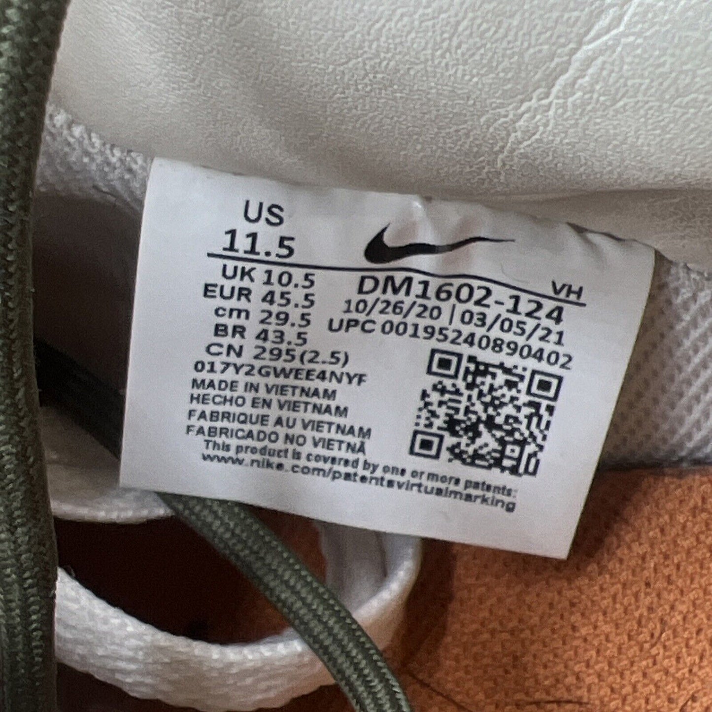 Size 11.5 - Nike Off-White x Dunk Low Lot 22 of 50 (DM1602-124)