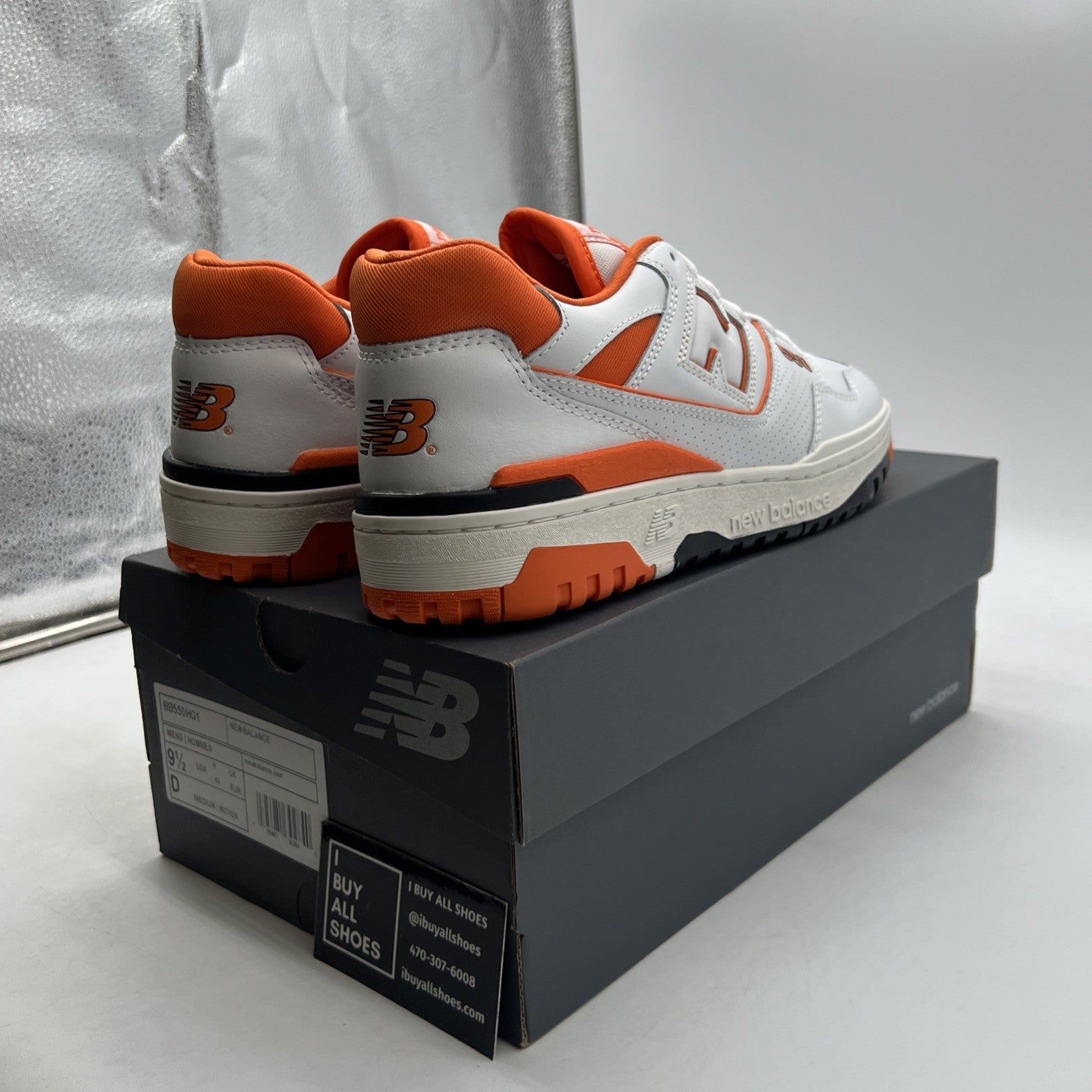 Size 9.5 - New Balance 550 Varsity Orange (BB550HG1)