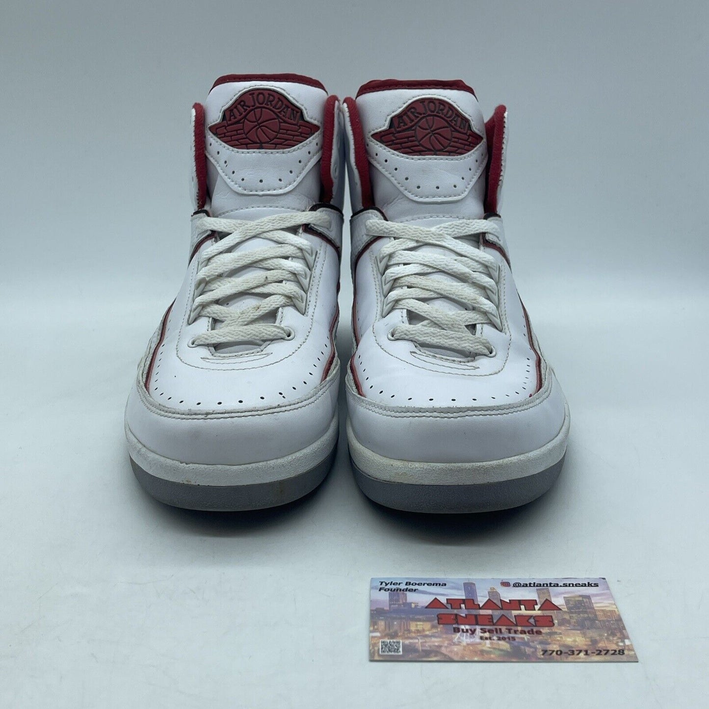 Size 9 - Air Jordan 2 Retro Chicago Home White Red Leather (385475-102)