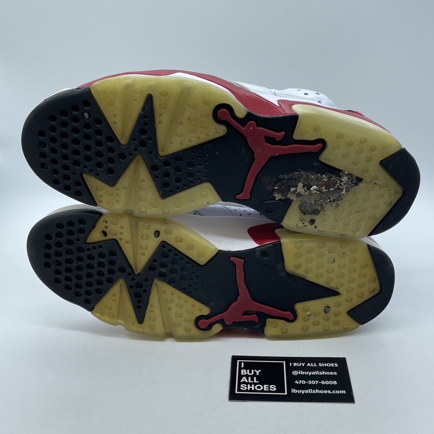 Size 9 - Air Jordan 6 Retro Bulls White Red Black Suede Leather (384664-102)