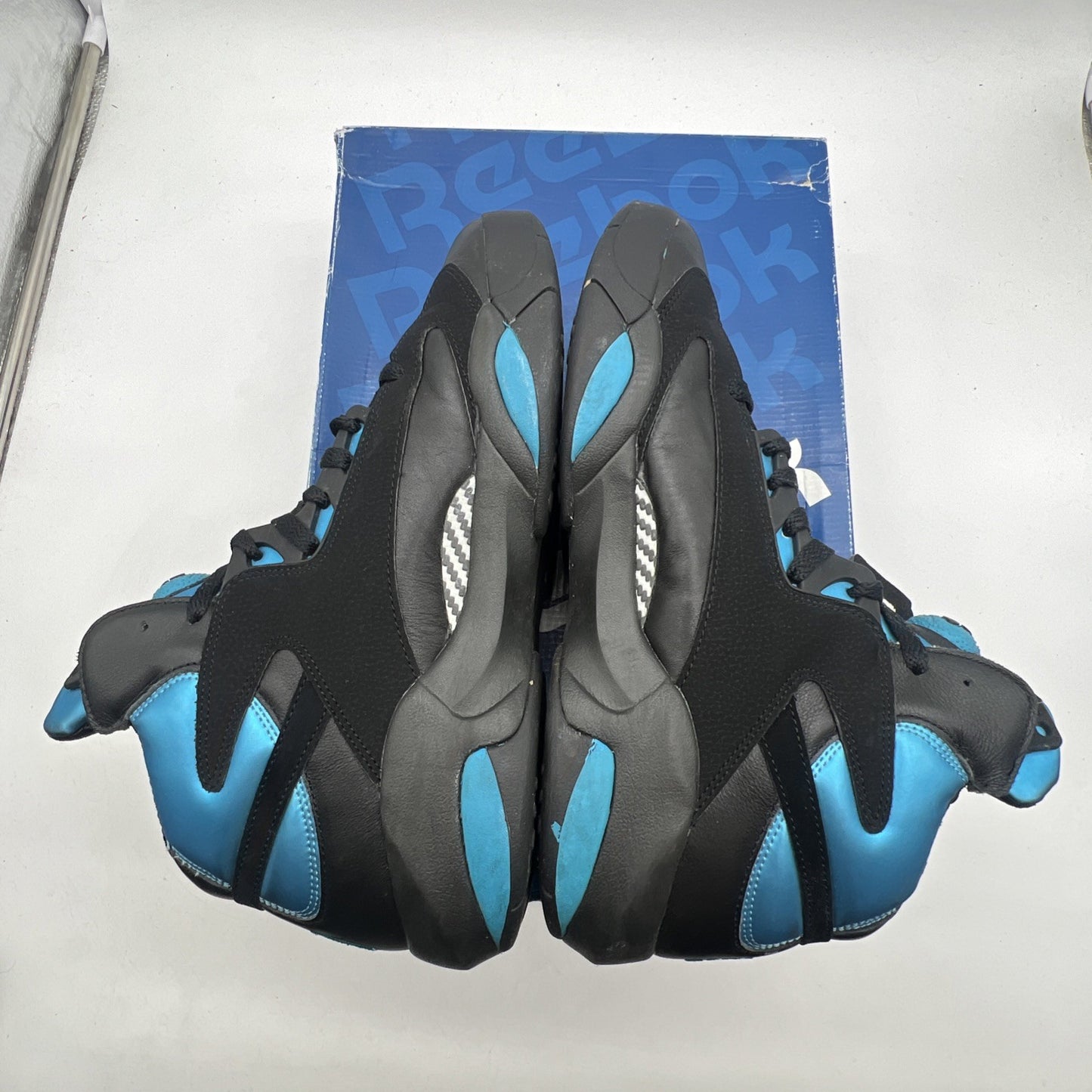 Size 11.5 - Reebok Shaq Attaq 2013 Black Azure (V55083)