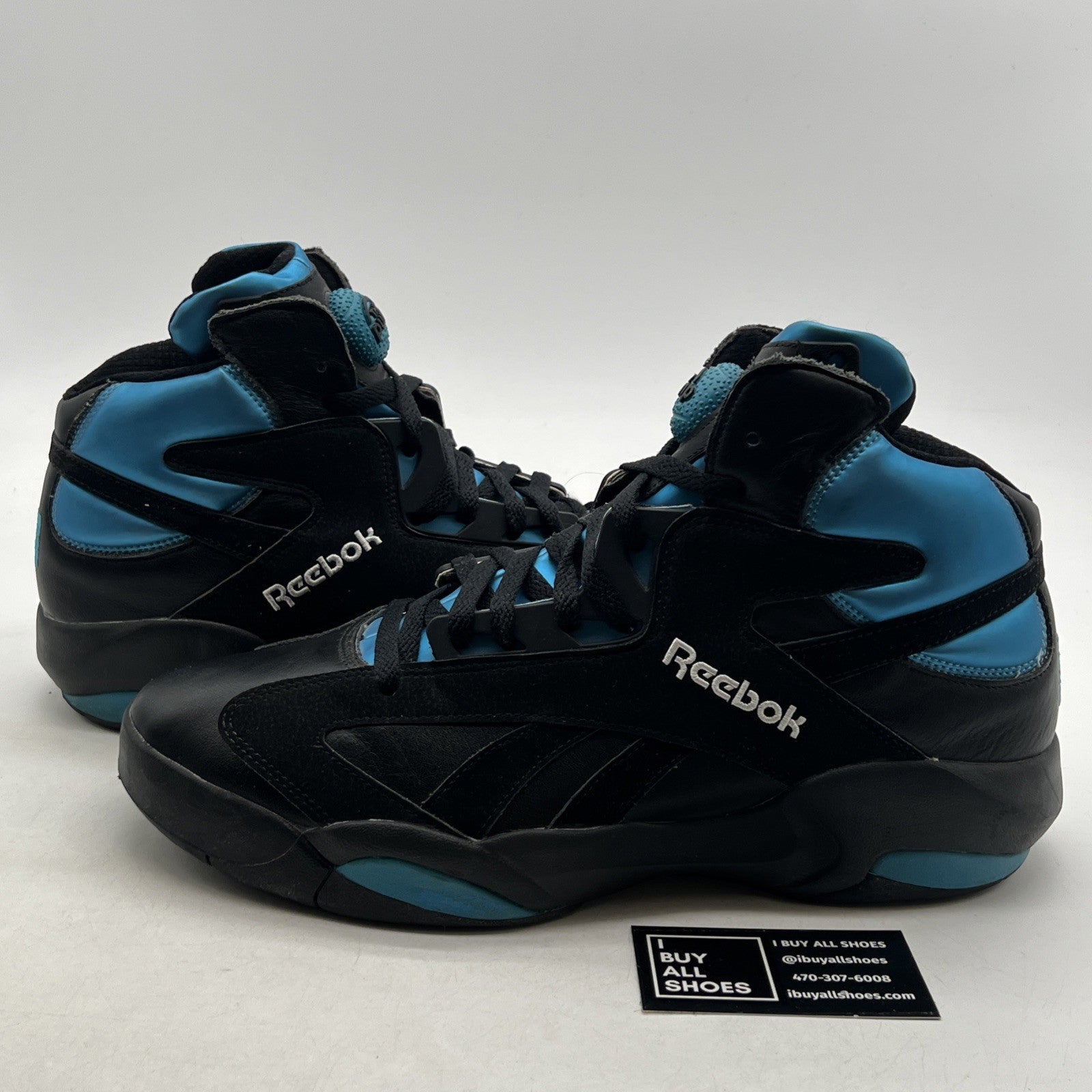 Size 13 - Reebok Shaq Attaq 2013 Black Azure (V55083)