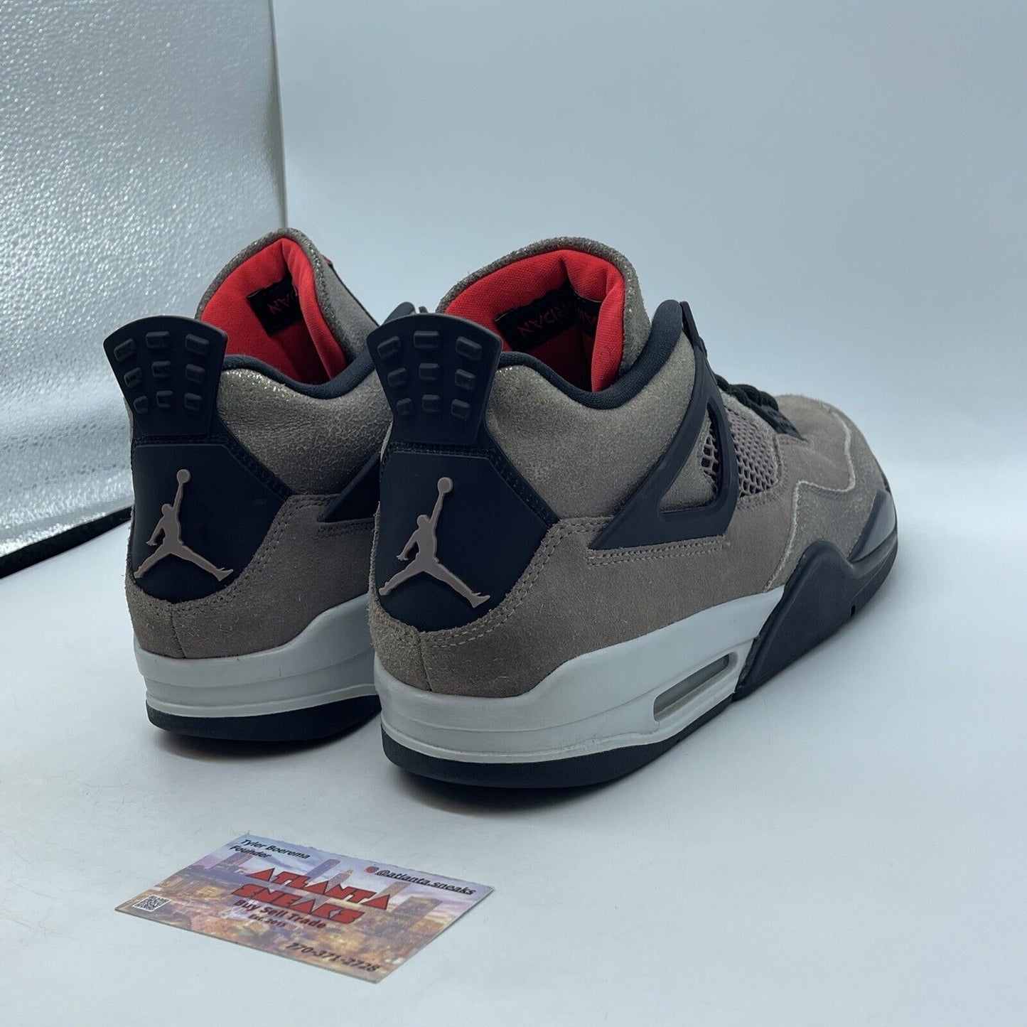 Size 10.5 - Jordan 4 Retro Mid Taupe Haze Black Orange White (DB0732-200)