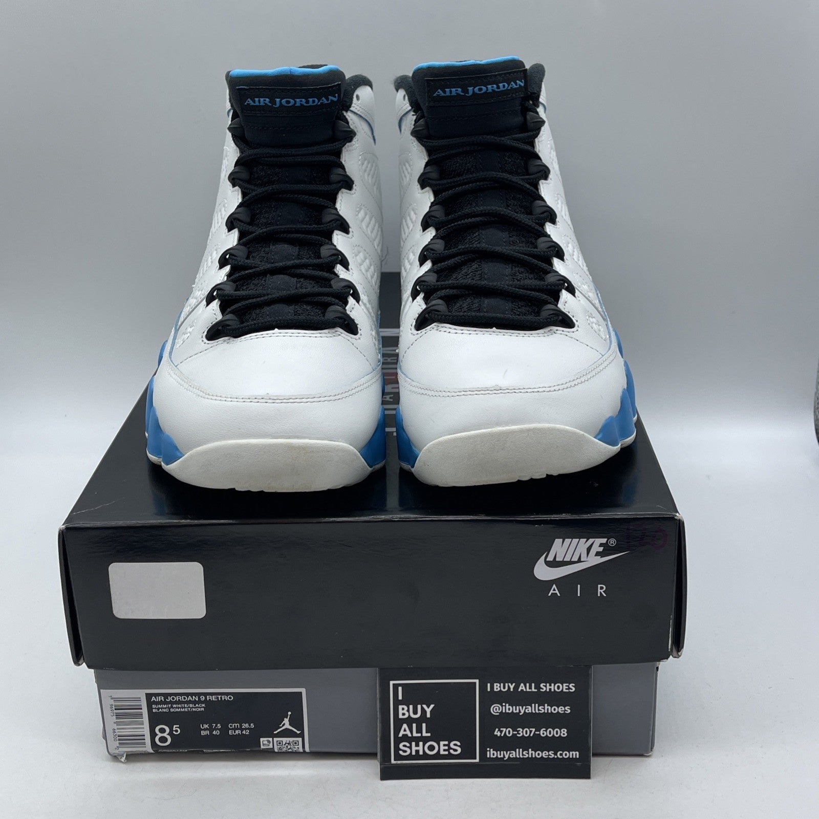 Size 8.5 - Air Jordan 9 Retro 2024 Powder Blue (FQ8992-101)