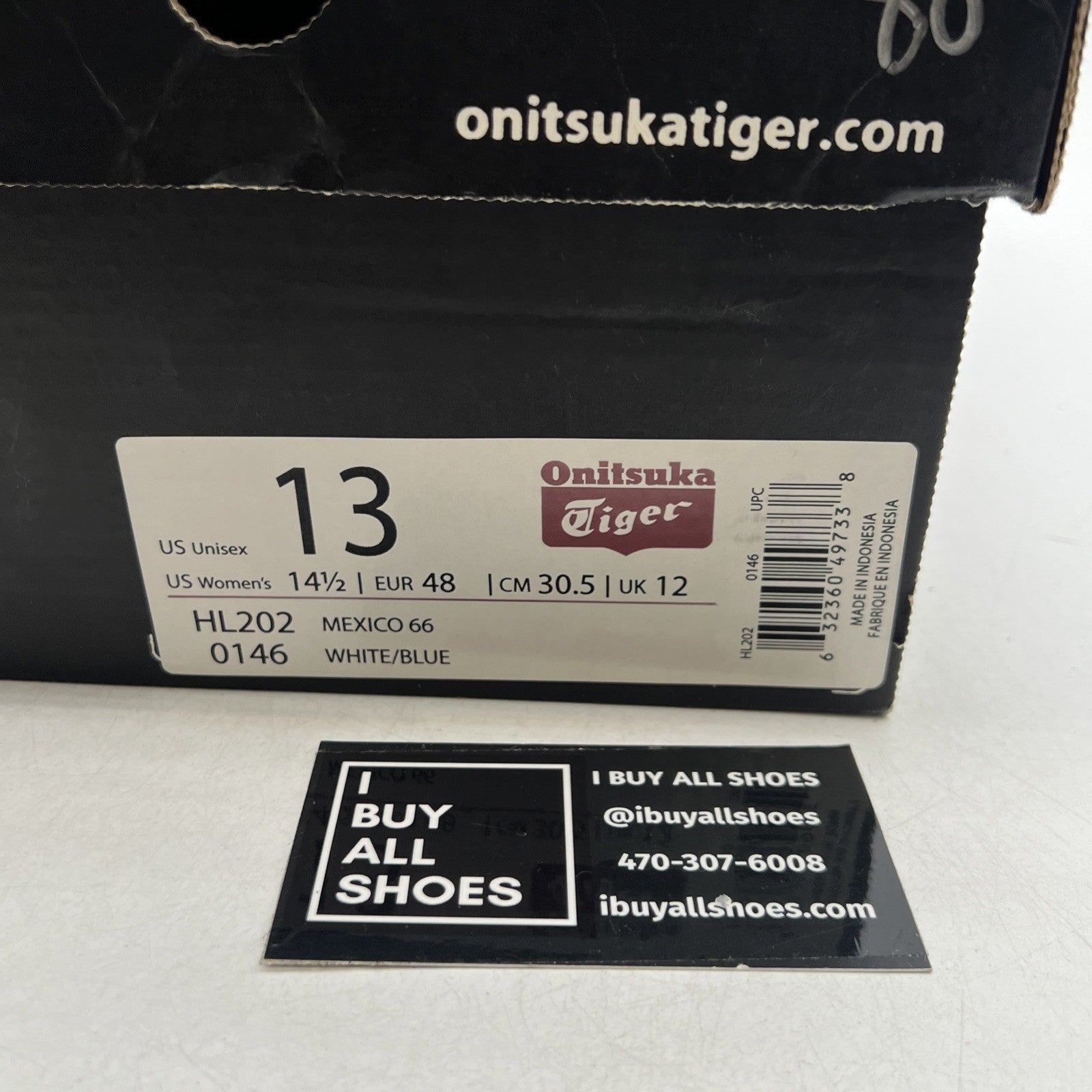 Size 13 - Asics Onitsuka Tiger Mexico 66 Sneakers White US (HL202)