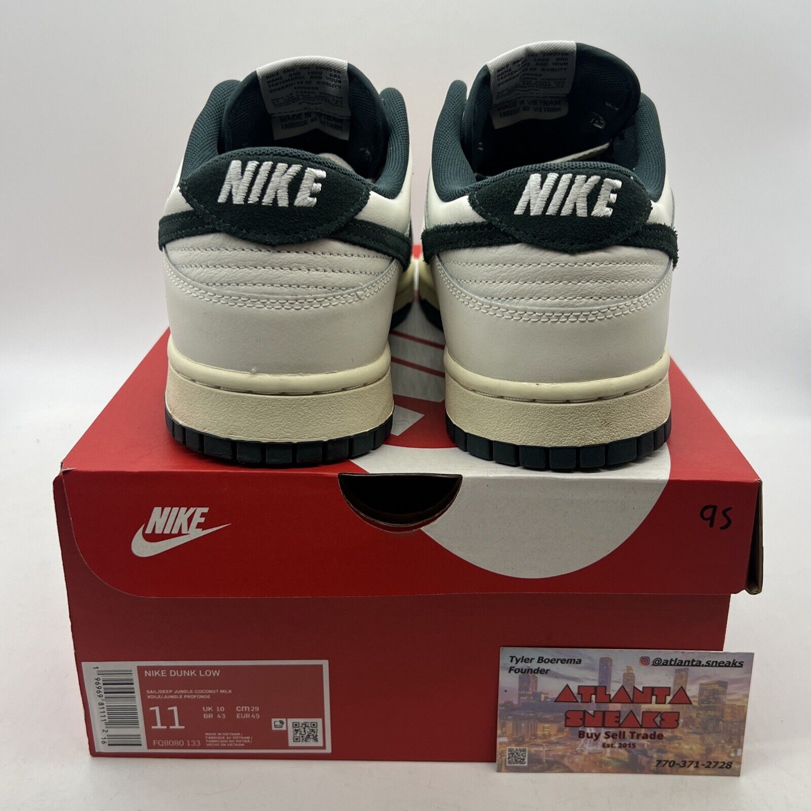 Size 11 - Nike Dunk Low Athletic Department - Deep Jungle (FQ8080-133)